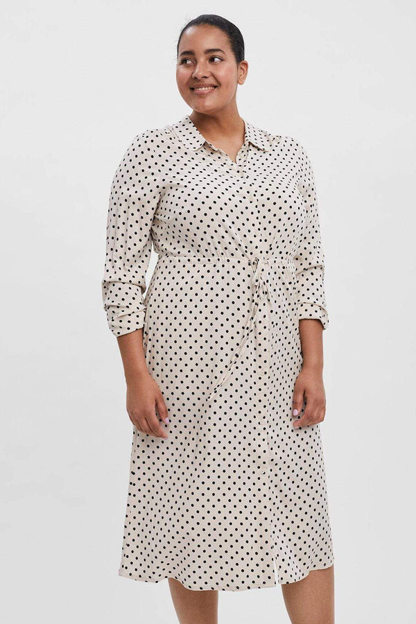 Carraig Donn Curve - Midi Shirt Dress in White