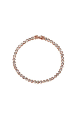 Carraig Donn Dakota Rose Gold Tennis Bracelet