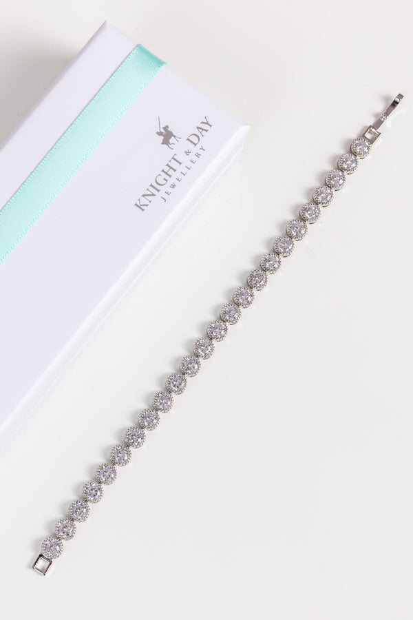 Carraig Donn Danna Silver Tennis Bracelet