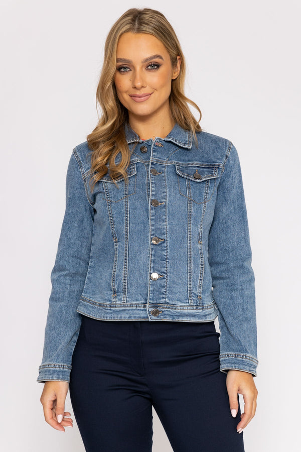 Carraig Donn Denim Jacket in Medium Blue