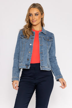 Carraig Donn Denim Jacket in Medium Blue