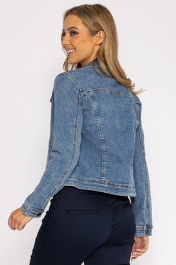 Carraig Donn Denim Jacket in Medium Blue