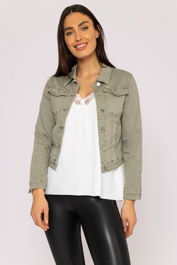 Carraig Donn Denim Jacket in Sage