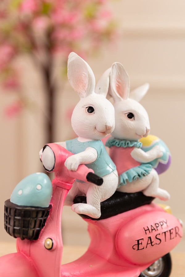 Carraig Donn Easter Bunnies On Scooter Ornament