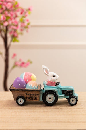 Easter Bunny Tractor Ornament