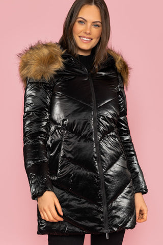 Yas faux hot sale fur coat