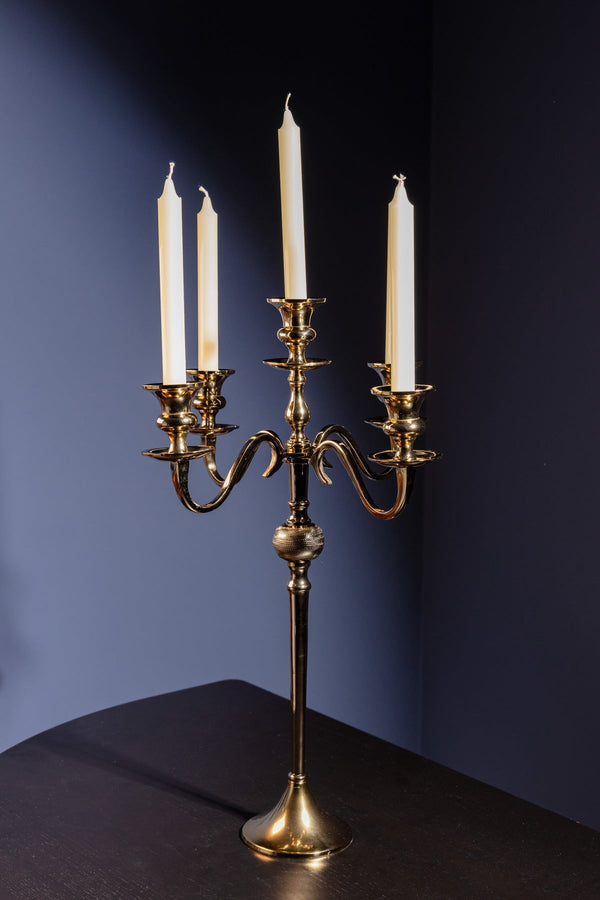 Carraig Donn Gold 5 Arm Candelabra