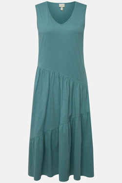 Carraig Donn Green Sleeveless Midi Dress