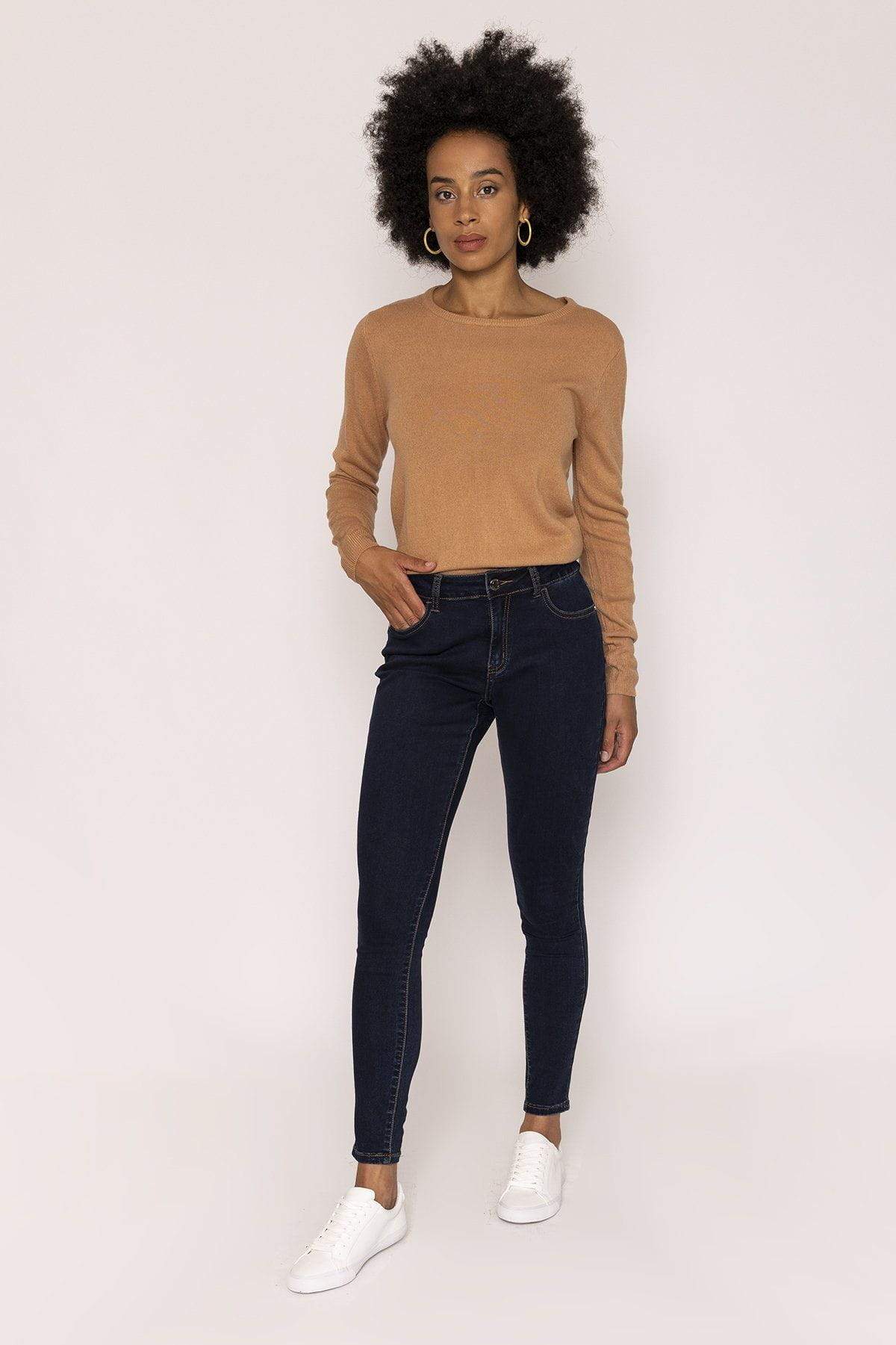 High Waist Denim Jeans in Indigo – Carraig Donn