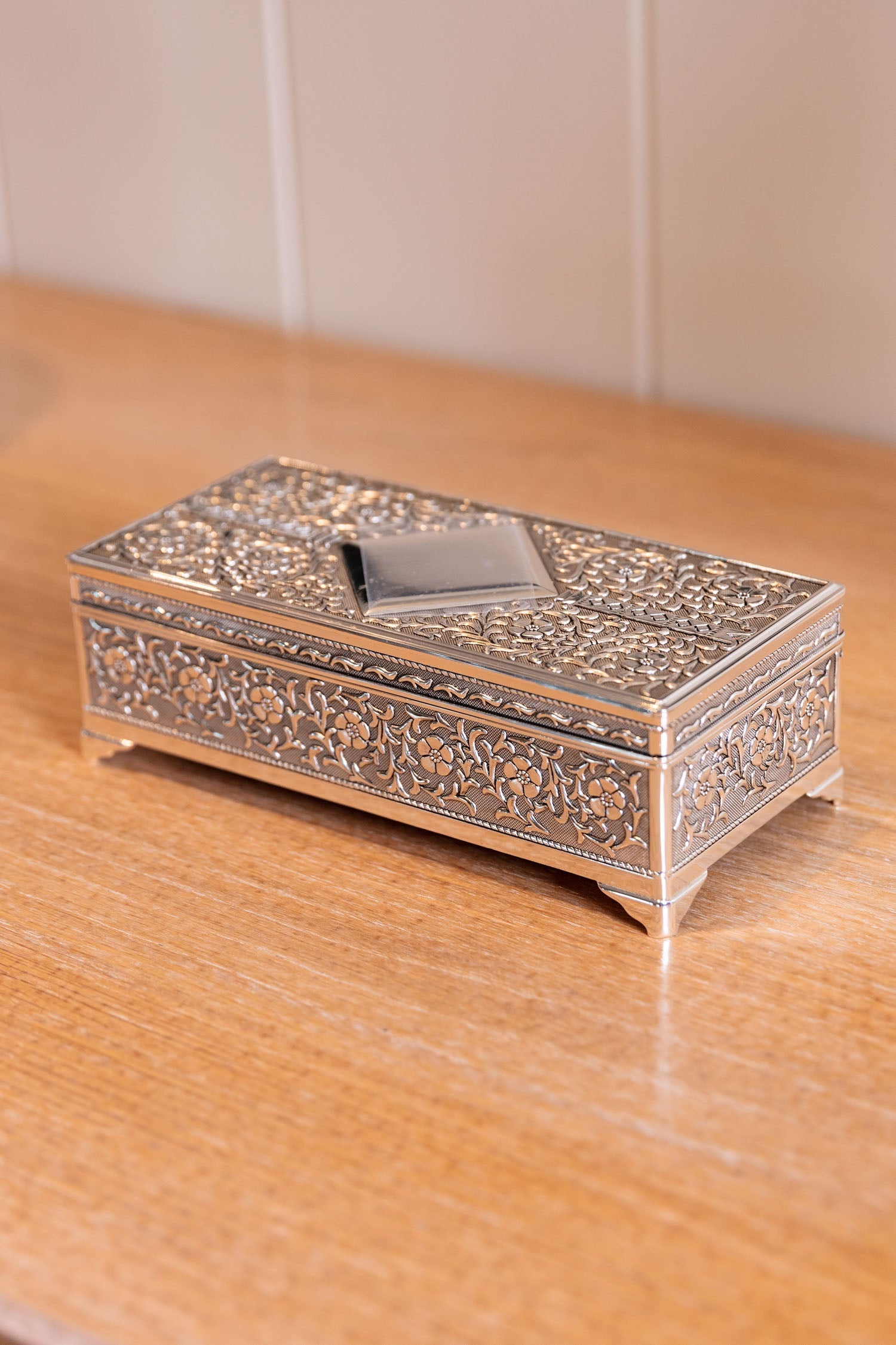 Silver Jewellery Box Jewellery Holder Carraig Donn