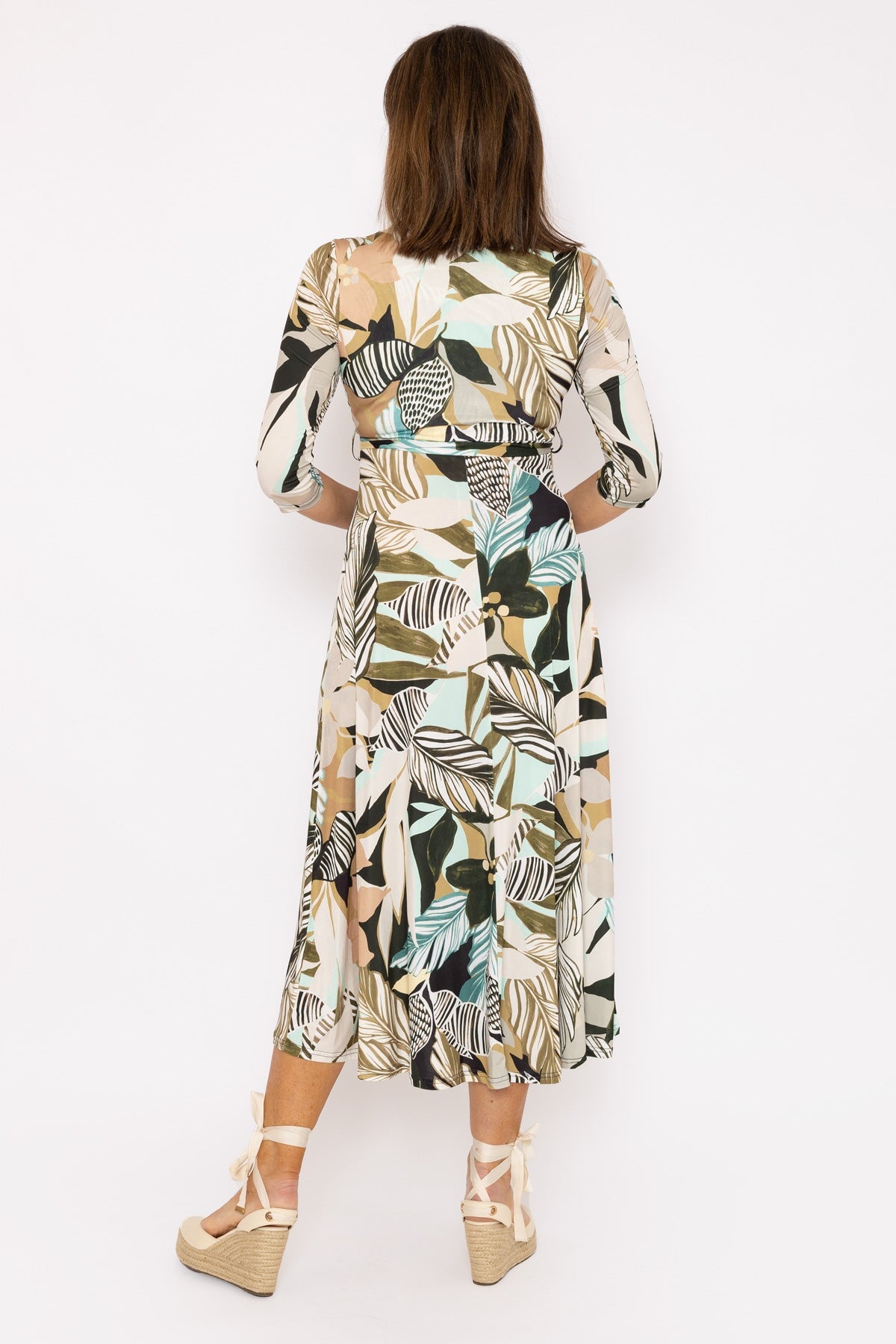 Khaki on sale print dress