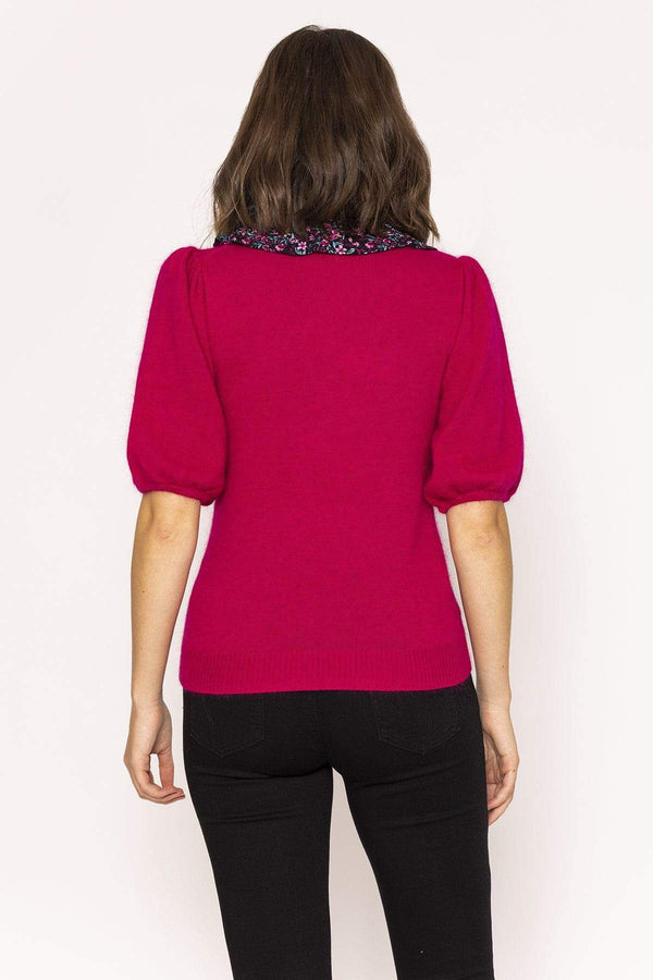 Carraig Donn Knit with Detachable Collar in Pink