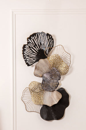 Layered Leaf Metal Wall Art