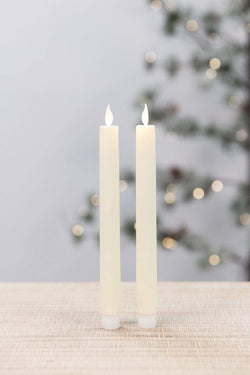 Carraig Donn LED Christmas Dinner Candle Set of 2