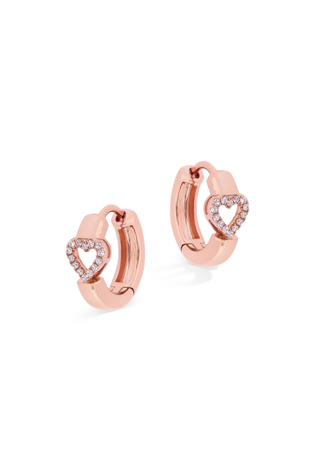 PANDORA Small Asymmetric Heart Pandora Rose Hoop Earrings - 288307 - Jacob  Time Inc