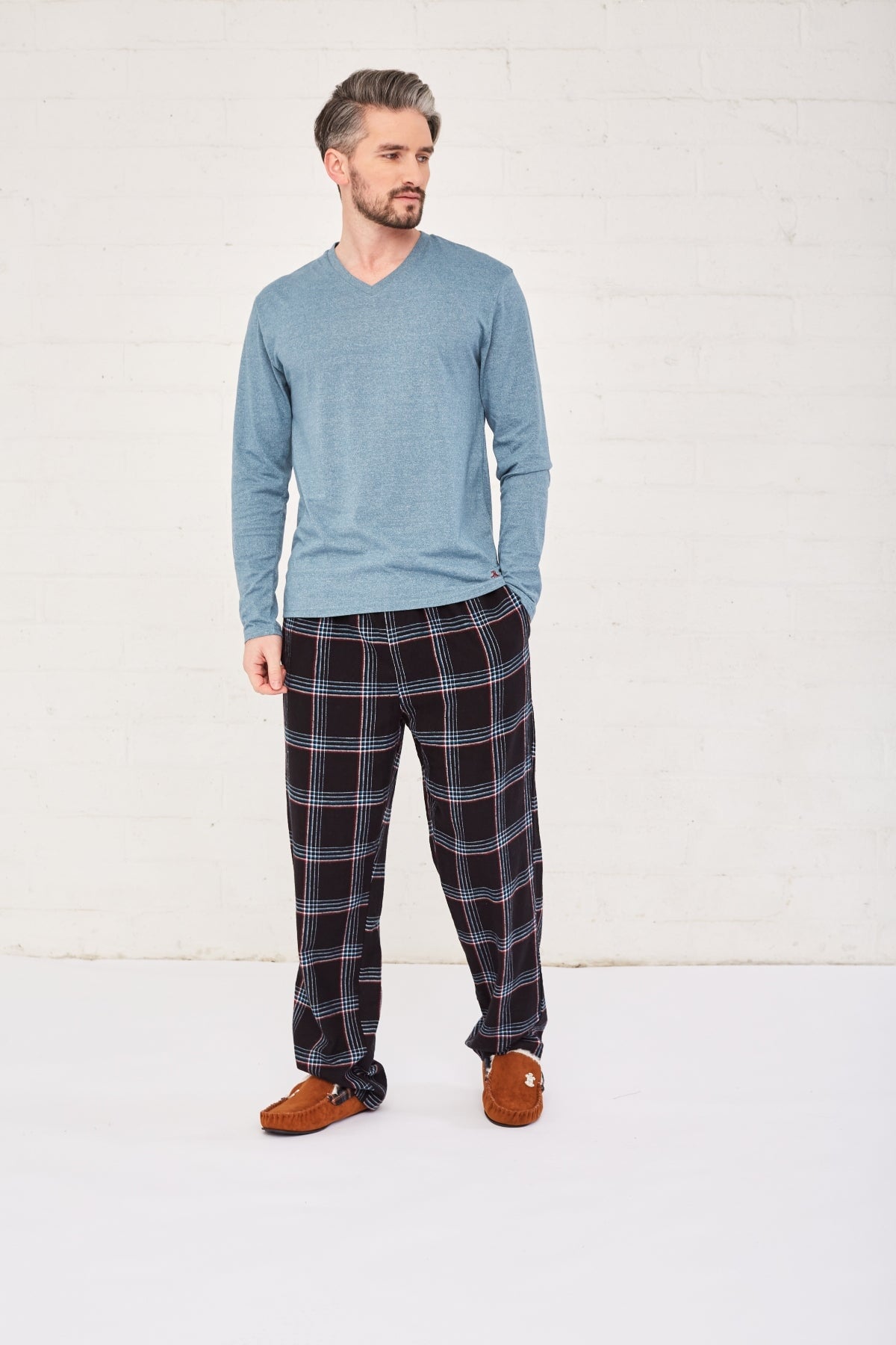 Mens tartan online loungewear