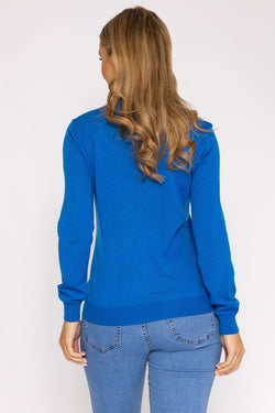 Carraig Donn Merino Blend Crew in Blue