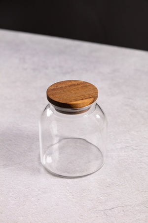 Mini Glass Lidded Storage Jar