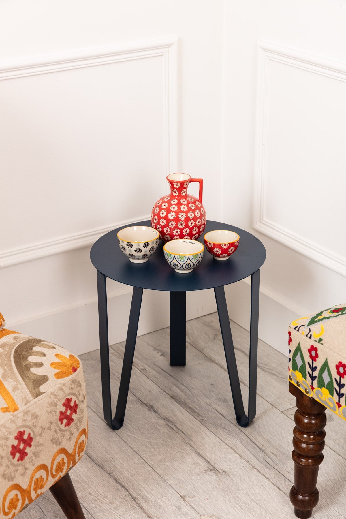 Small navy side table new arrivals