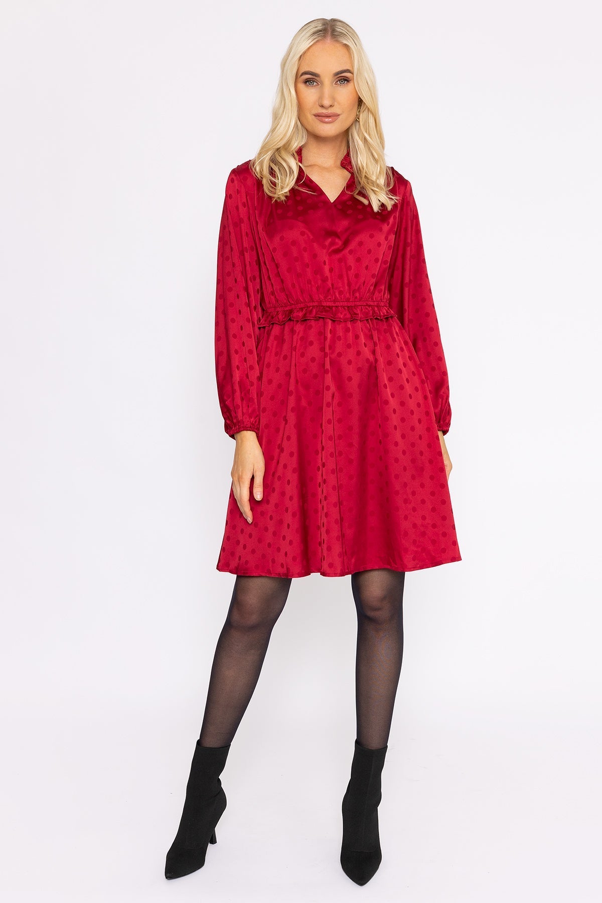 Nicola Dress in Red Carraig Donn
