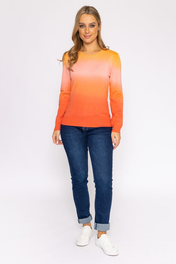 Carraig Donn Ombre Crew Neck in Orange