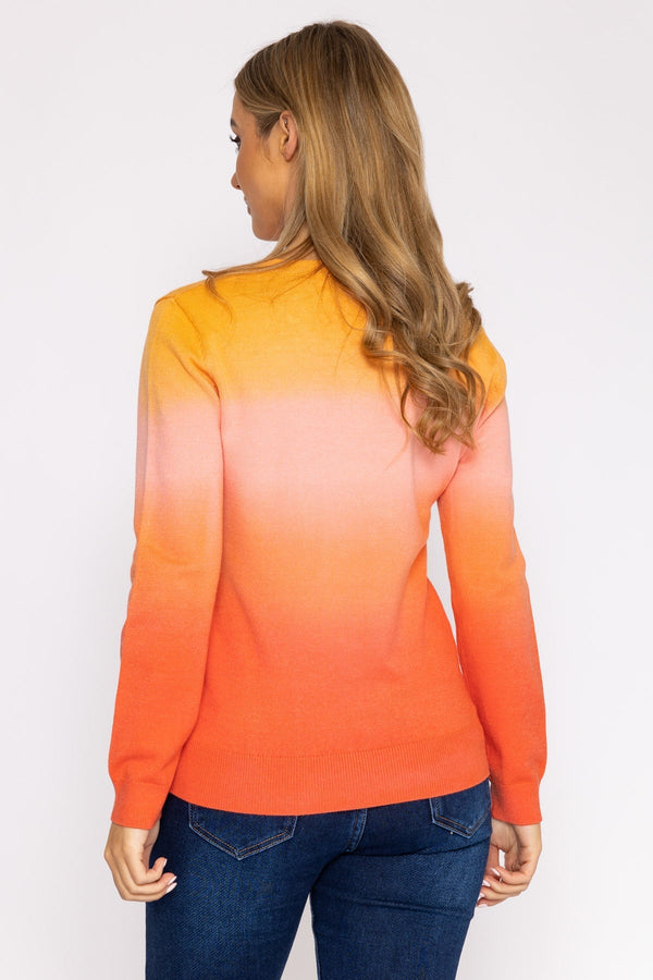 Carraig Donn Ombre Crew Neck in Orange