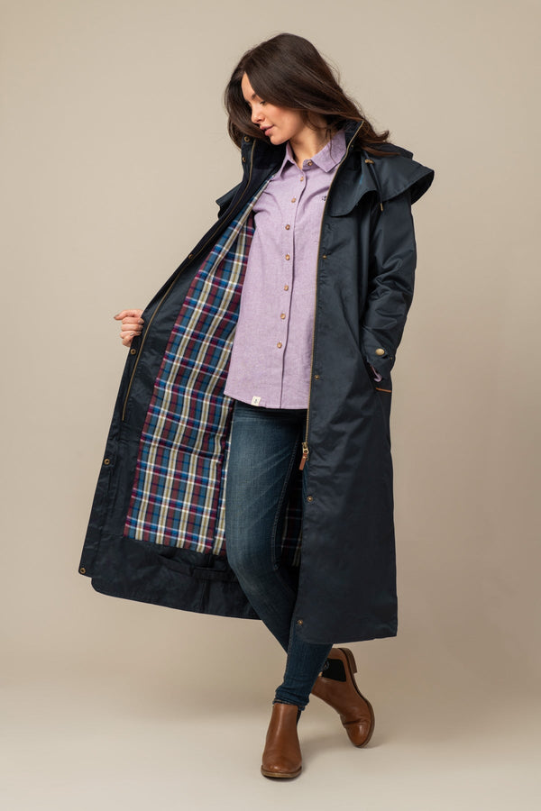 Carraig Donn Outback Full Length Waterproof Raincoat in Nightshade