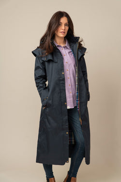 Carraig Donn Outback Full Length Waterproof Raincoat in Nightshade