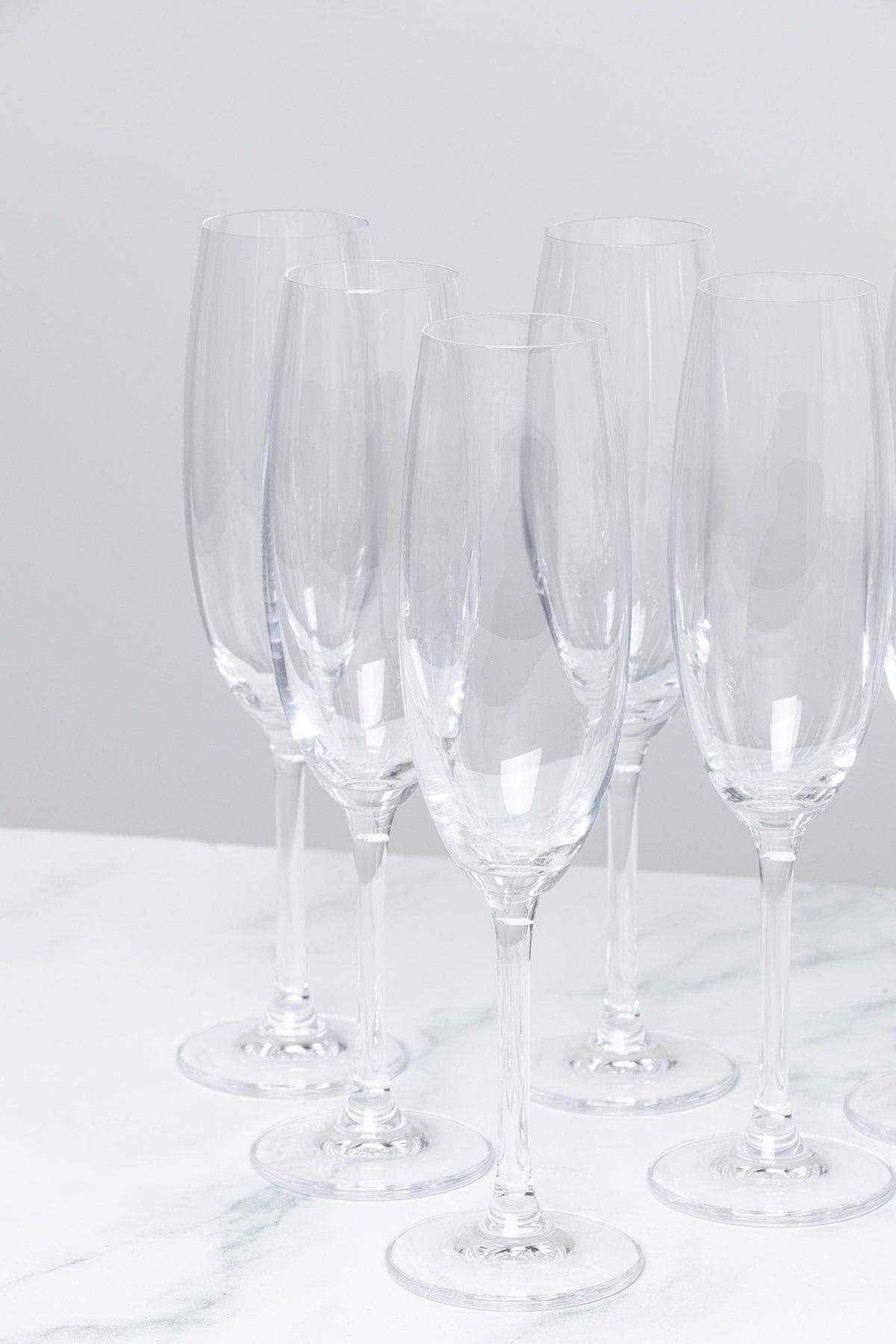 6 on sale champagne glasses