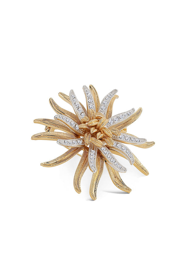 Carraig Donn Silver & Gold Star Brooch