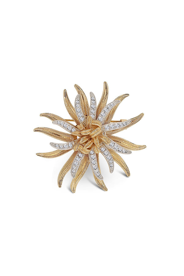 Carraig Donn Silver & Gold Star Brooch