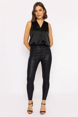 Carraig Donn Sophia Skinny Glitter Pants in Black 30