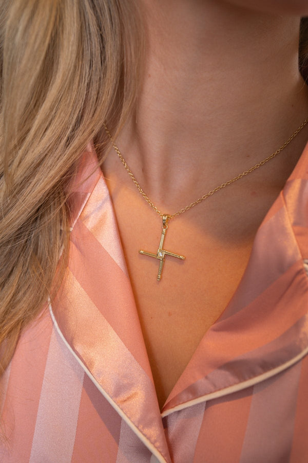 Carraig Donn St. Brigids Cross in Gold