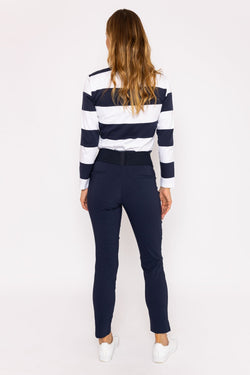 Carraig Donn Straight Leg Bengaline Pant in Navy