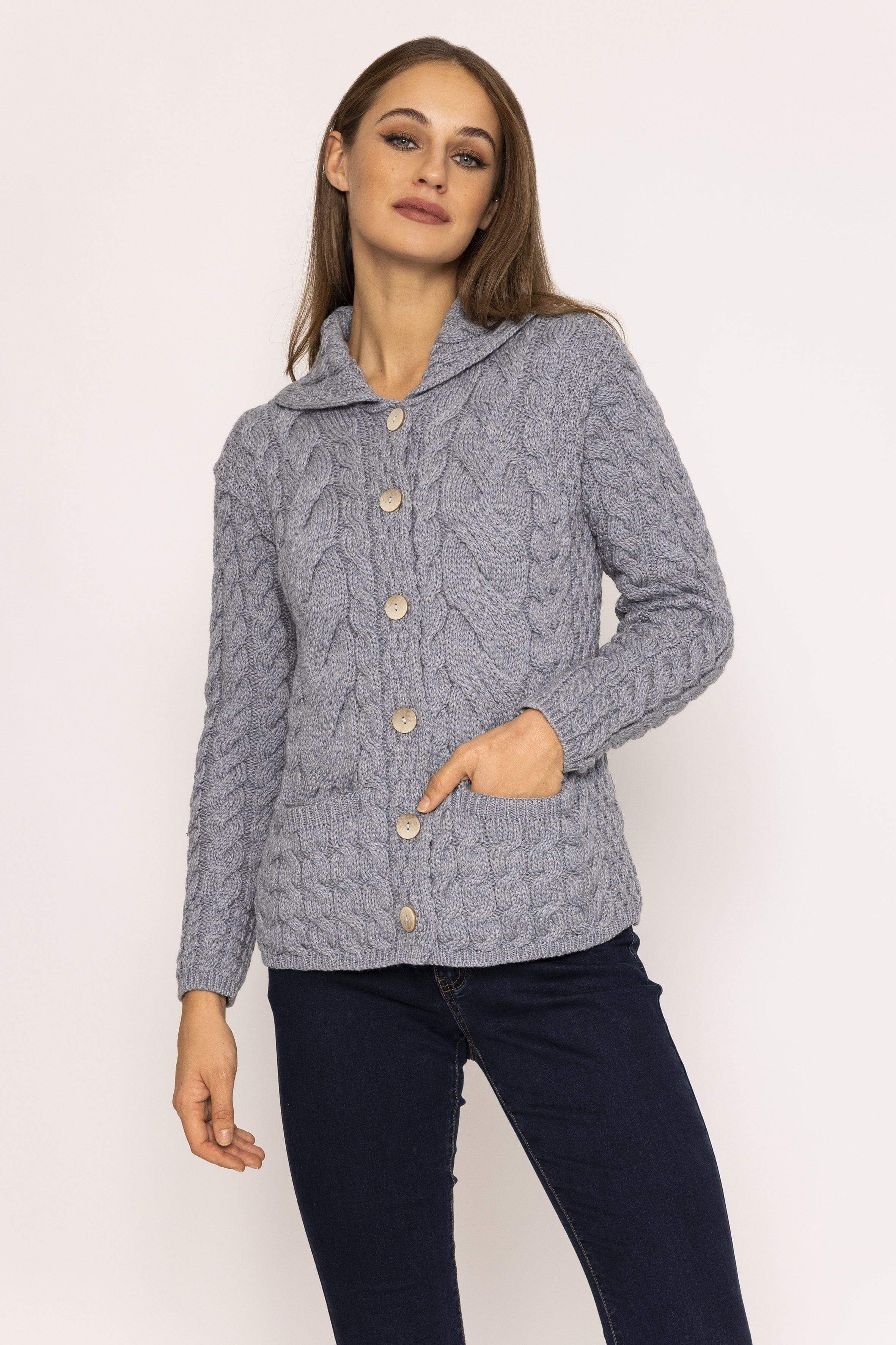 Carraigdonn Carraig Donn Made In Ireland hotsell Merino Wool Cardigan