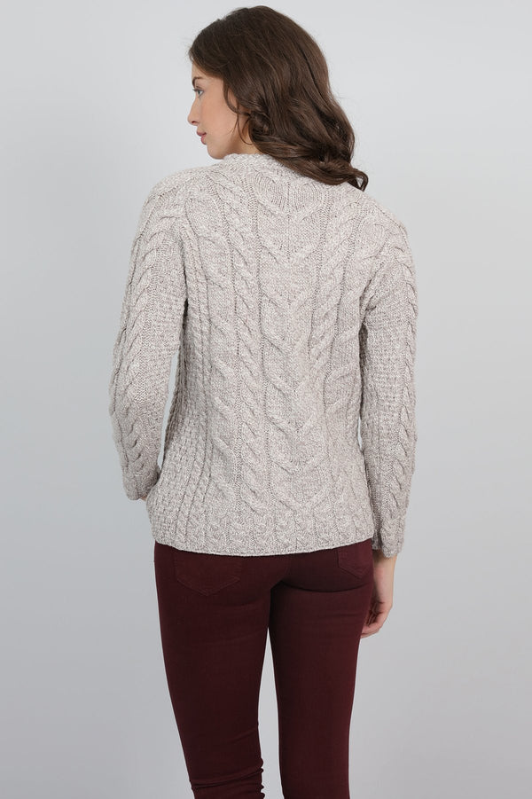 Carraig Donn Supersoft Raglan Sweater in Wicker