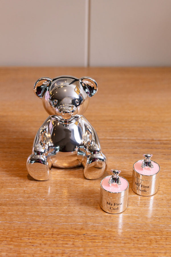 silver bear money box