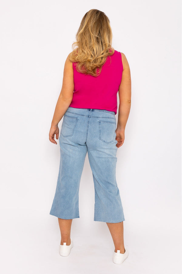 Carraig Donn Wide Leg Culotte Jeans in Denim