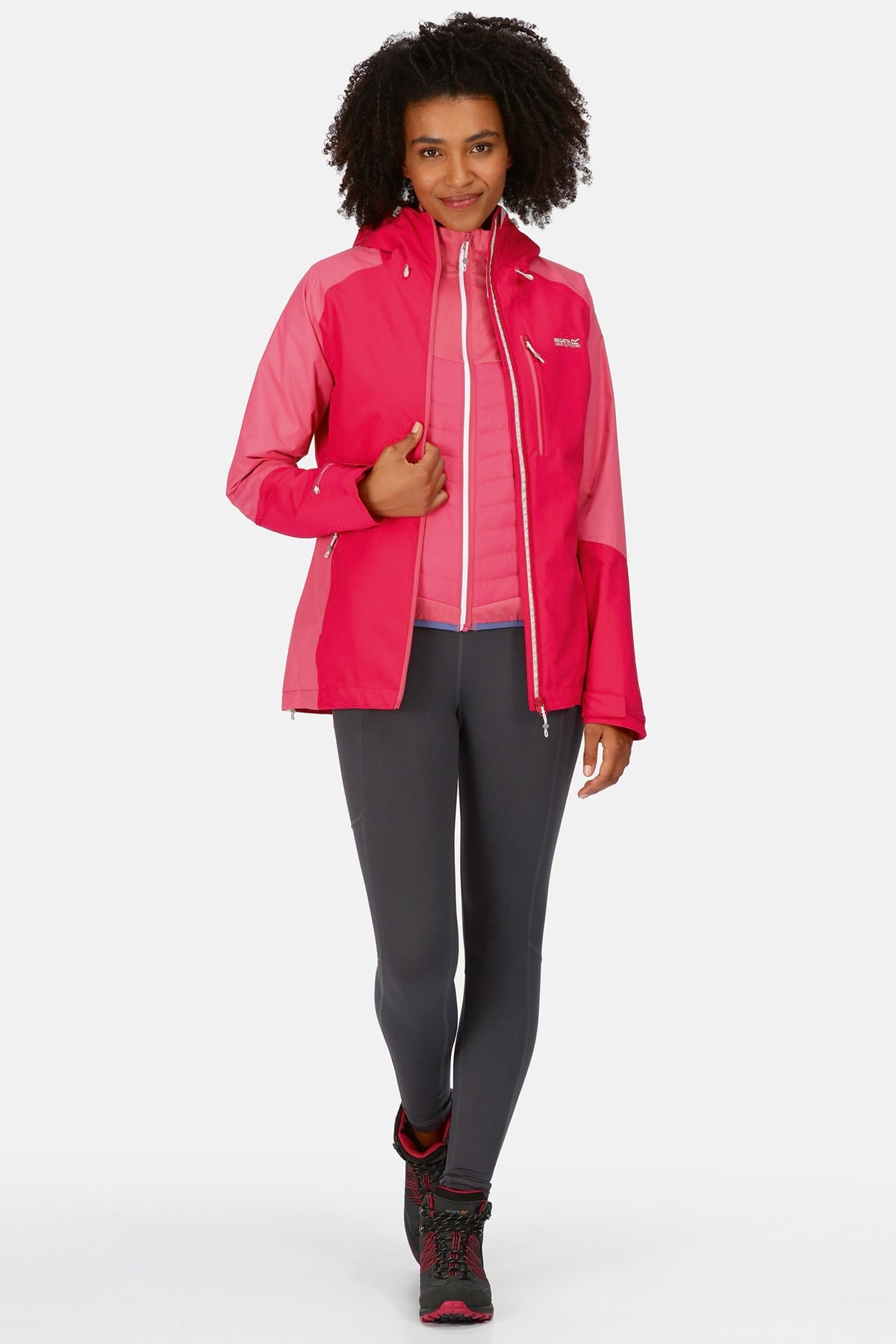 Womens hot sale pink windbreaker